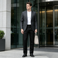 Pantalones casuales ajustados para hombre con cintura elástica