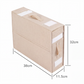 🎁 ¡50% de Descuento! 🛏️ Caja Organizadora Plegable para Juegos de Sábanas – Tela Tipo Lino, Ventana Transparente y Cierre para Ropa de Cama Queen/King 📦