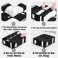 🎁 ¡50% de Descuento! 🛏️ Caja Organizadora Plegable para Juegos de Sábanas – Tela Tipo Lino, Ventana Transparente y Cierre para Ropa de Cama Queen/King 📦