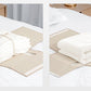 🎁 ¡50% de Descuento! 🛏️ Caja Organizadora Plegable para Juegos de Sábanas – Tela Tipo Lino, Ventana Transparente y Cierre para Ropa de Cama Queen/King 📦
