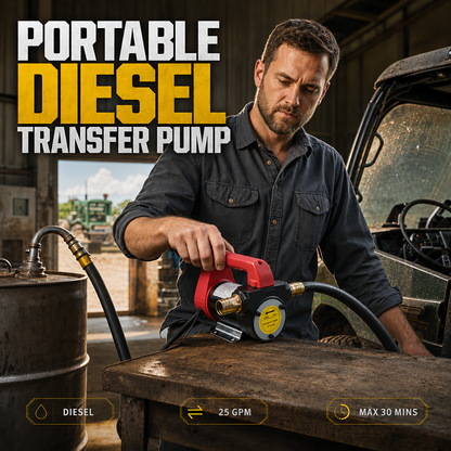 ⛽ ¡50% DE DESCUENTO AHORA! 🔧 Bomba portátil de transferencia diésel – Alto caudal, duradera y fácil de usar – Ideal para la transferencia de combustible en granjas, embarcaciones y talleres 🚜
