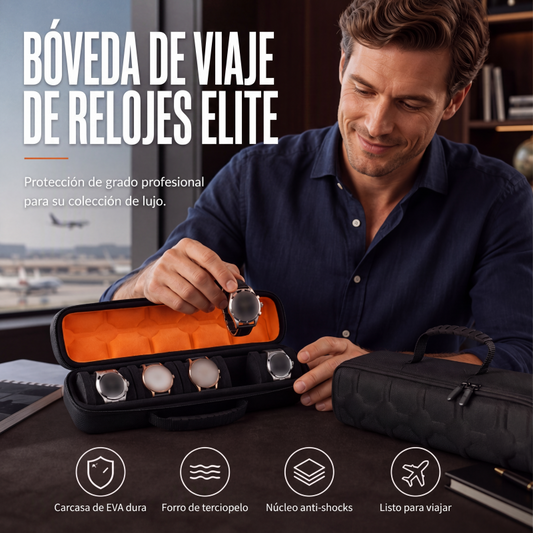 Estuche de viaje portátil para relojes