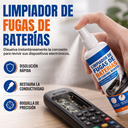 Limpiador para fugas de batería de control remoto
