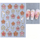 💅 Pegatinas de uñas florales 5D