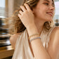 Pulsera de corazón brillante elegante para mujer