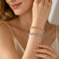 Pulsera de corazón brillante elegante para mujer