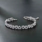 Pulsera de corazón brillante elegante para mujer