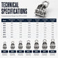 🔧¡Oferta por tiempo limitado 50% de descuento!🛡️ Polea de bloque giratorio de acero inoxidable 304 para elevación de carga pesada 🔩