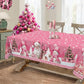 Mantel Navideño Festivo Clásico – Diseños Navideños, Resistente a Derrames y Fácil de Limpiar