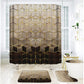 Elegante cortina de ducha de baño con patrón de mármol