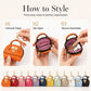 📢📢¡50% de descuento! ⏰ Mini bolso de concha Llavero de cuero pintalabios bolso moneda