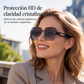 Gafas de sol cuadradas sin montura para mujer