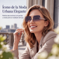Gafas de sol cuadradas sin montura para mujer