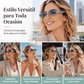 Gafas de sol cuadradas sin montura para mujer