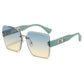 Gafas de sol cuadradas sin montura para mujer