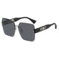 Gafas de sol cuadradas sin montura para mujer