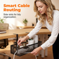 Organizador de Cables Bajo Escritorio con Abrazaderas