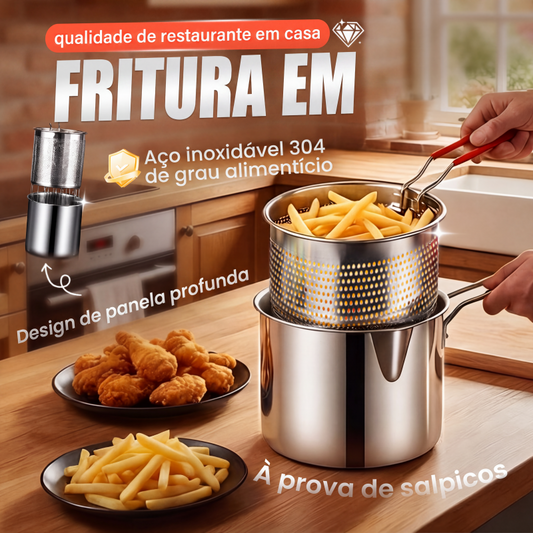 ✨Freidora multifuncional de acero inoxidable 304✨Calidad de restaurante en tu hogar🍟