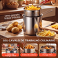 ✨Freidora multifuncional de acero inoxidable 304✨Calidad de restaurante en tu hogar🍟