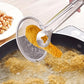 Pinzas y colador de aceite de acero inoxidable 2 en 1