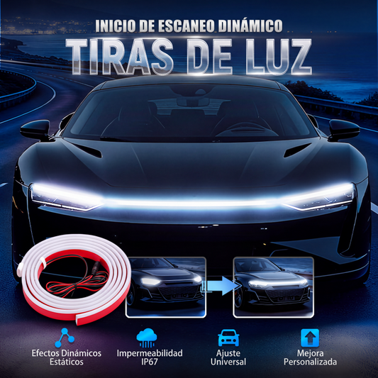 📢📢 ¡¡50% DE DESCUENTO!! ⏰【Dynamic Scan HoodBeam Kit】- ¡Ilumina tu capó con hipnóticos y suaves efectos de escaneo dinámico! ✨🚗