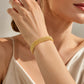 ✨ ¡TIEMPO LIMITADO 50% DE DESCUENTO! 💫 Pulsera de malla tejida en oro 14K – glamurosa, llamativa, elegante ✨