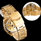 ⌚ ¡50% DE DESCUENTO AHORA! 🔧 Reloj Automático Esqueleto – Movimiento Visible, Estilo Dorado y Cuerda Automática – Para Negocios y Noche ✨