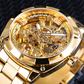 ⌚ ¡50% DE DESCUENTO AHORA! 🔧 Reloj Automático Esqueleto – Movimiento Visible, Estilo Dorado y Cuerda Automática – Para Negocios y Noche ✨