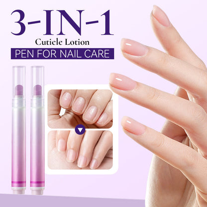 📢📢¡50% de descuento! ⏰Boligrafo de loción para cutículas 3 en 1 para el cuidado de las uñas
