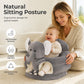 👶 Sofá de apoyo para bebés de dibujos animados – Asiento de entrenamiento seguro para sentarse, diseño acogedor, ayuda a los pequeños a sentarse firmes ✨