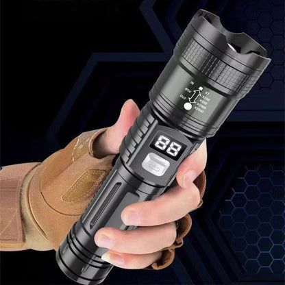 Linterna LED Ultrabrillante con Indicador de Batería