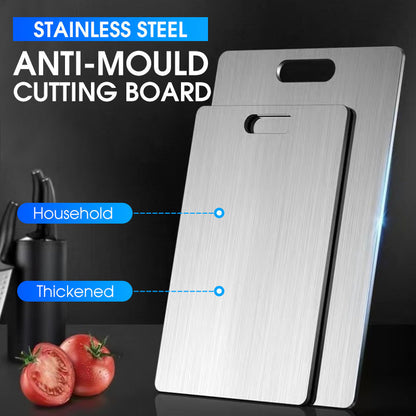 Tabla de cortar de acero inoxidable gruesa antimoho para uso doméstico