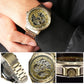 ⌚ ¡50% DE DESCUENTO! 🕰️ Reloj Mecánico Retro – Movimiento Automático, Correa de Doble Opción (Acero/Piel) – Estilo Vintage, Precisión Moderna ✨
