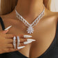 🌸 ¡50% DE DESCUENTO! ✨ Set de Joyería Elegante con Loto de Diamantes de Imitación – Brillantes Acentos, Base de Cobre Premium y Cadena Ajustable – Look Pulido Completo para Cualquier Ocasión 💎
