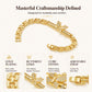 Pulsera de Eslabones de Mariposa Chapada en Oro de 18K