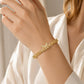 Pulsera de Eslabones de Mariposa Chapada en Oro de 18K