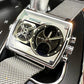 Reloj Cuadrado Luminoso para Hombre con Doble Cronógrafo