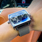 Reloj Cuadrado Luminoso para Hombre con Doble Cronógrafo