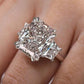 Elegante Anillo con Circonita de Corte Cuadrado