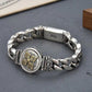 📿 ¡50% DE DESCUENTO! ✨ Pulsera Vajra Giratoria Vintage para Hombre – Pieza Central Giratoria, Acabado en Cobre Galvanizado y Textura de Inspiración Vintage – Estilo Audaz y Llamativo 💪