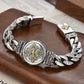 📿 ¡50% DE DESCUENTO! ✨ Pulsera Vajra Giratoria Vintage para Hombre – Pieza Central Giratoria, Acabado en Cobre Galvanizado y Textura de Inspiración Vintage – Estilo Audaz y Llamativo 💪