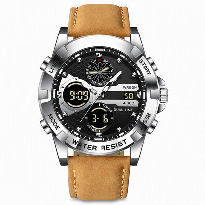 Reloj Deportivo y Casual de Negocios Multifuncional e Impermeable para Hombre
