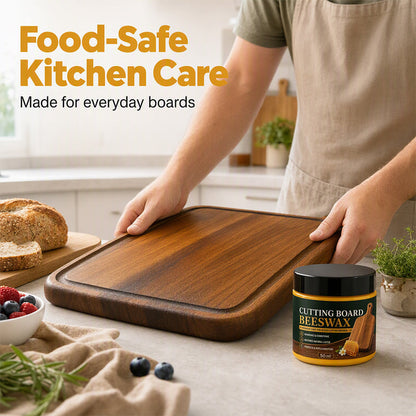 🐝 ¡50% DE DESCUENTO! ✨ Cera Acondicionadora para Tablas de Picar Grado Alimenticio – Nutritiva, No Grasosa y Protectora