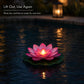 Luces LED Flotantes de Flor de Loto Impermeables para Alberca y Jardín