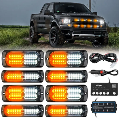 Luces Estroboscópicas LED Delgadas de Advertencia para Camión