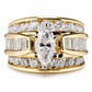 🌸 ¡50% DE DESCUENTO AHORA! 🌸 Anillo de Compromiso con Circonita Cúbica y Baño de Oro