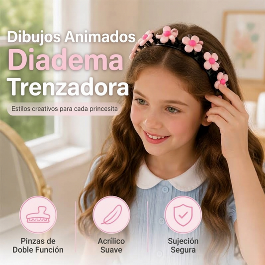 Diadema de dibujos animados linda para niñas