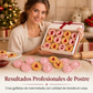 Juego de moldes para galletas navideñas festivas