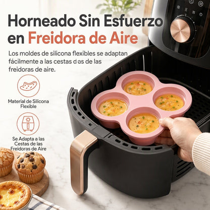 📢📢 ¡50% DE DESCUENTO! ⏰ Molde de Silicona Cilíndrico de 4 Pulgadas para Pastel y Pizza – Desmoldado Instantáneo y Fácil Limpieza