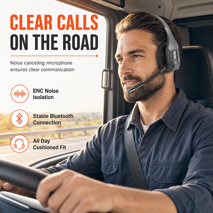 Auricular Inalámbrico Bluetooth con Cancelación de Ruido ENC para Choferes y Atención a Clientes